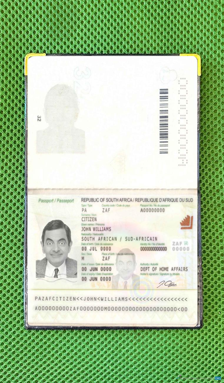 Download South Africa 2009 present photo look Photoshop template